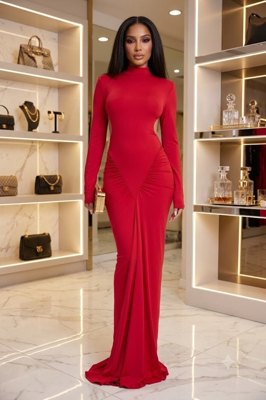 Sophia Ruched Gown